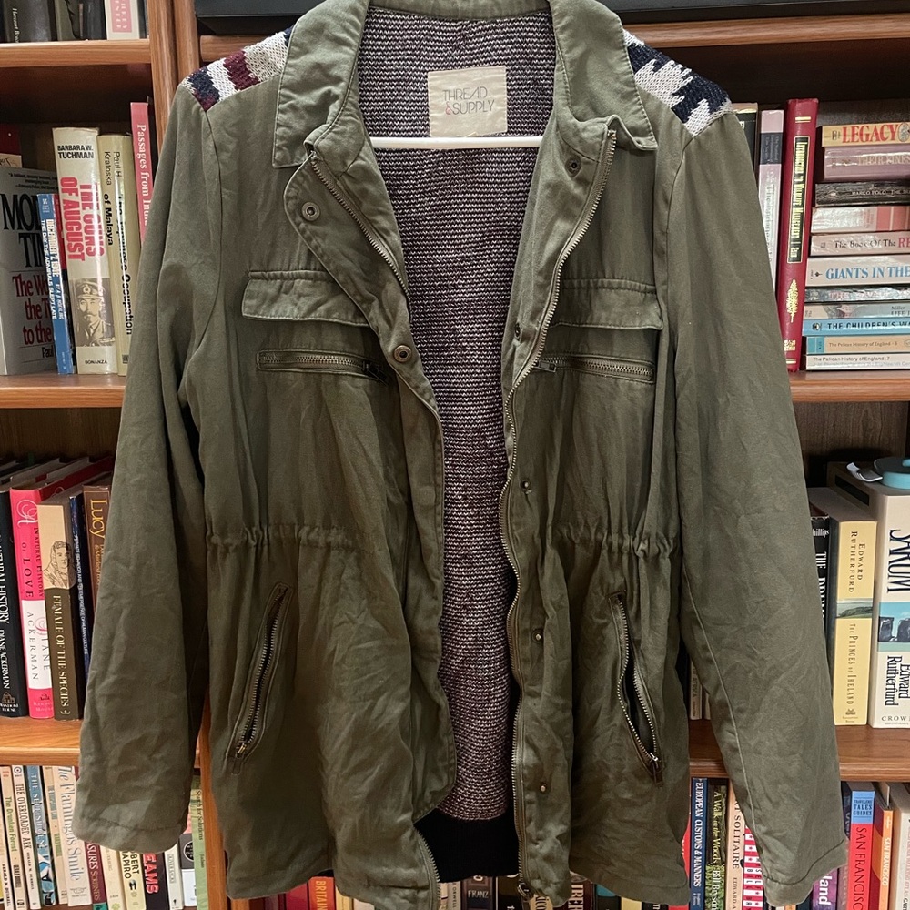 Thread & Supply Olive green jacket